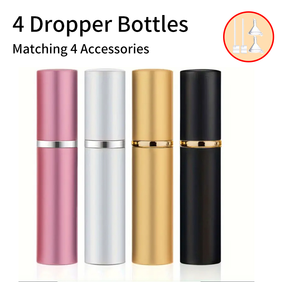 4pcs+4 Accessories 5ml Refilla - Perfume Fragrance Dispenser 评论和价格