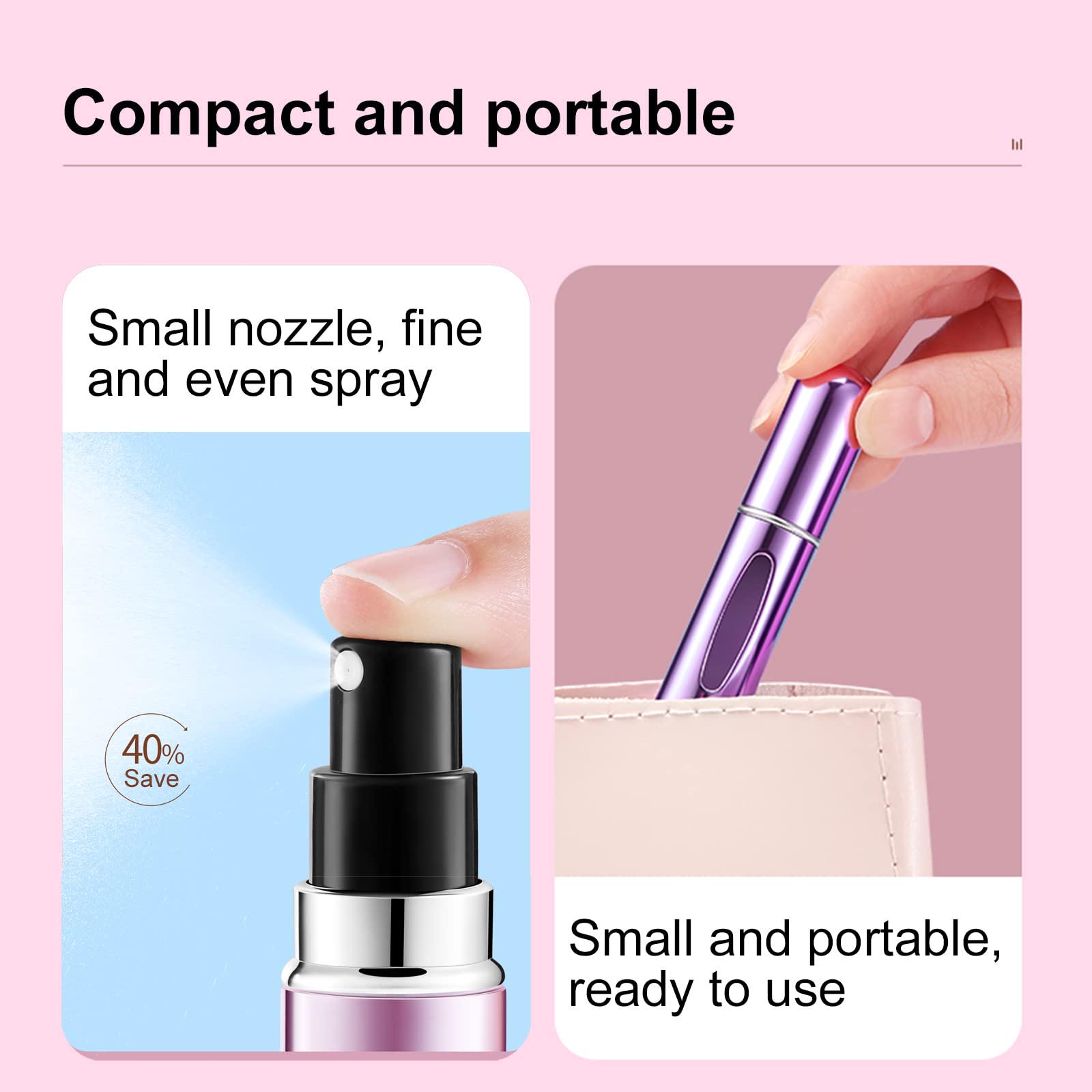 Refillable Mini Perfume Bottle - Perfume Fragrance Dispenser 评论和价格
