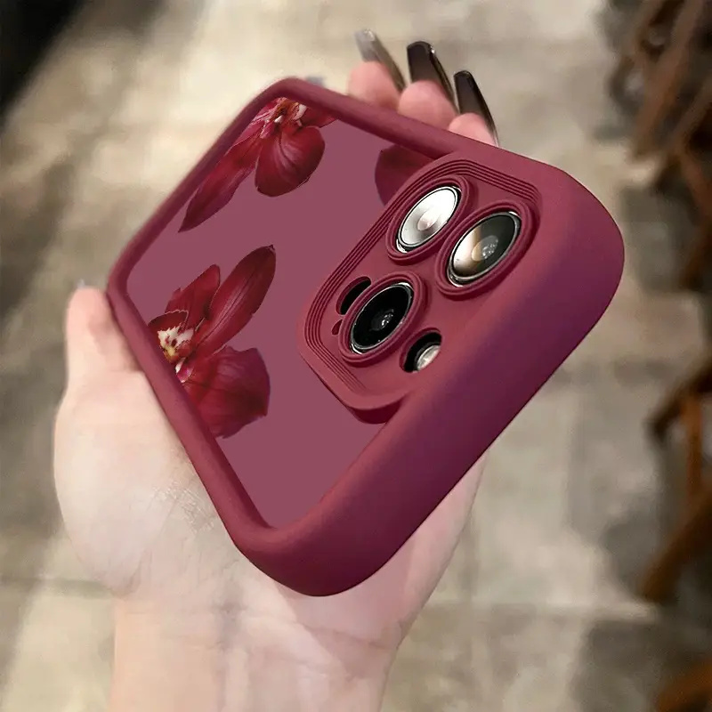 Wine Red Orchid Flower Pattern - Perfume Pure Xs 评论和价格